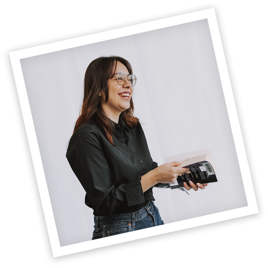 portrait photo of me with white border