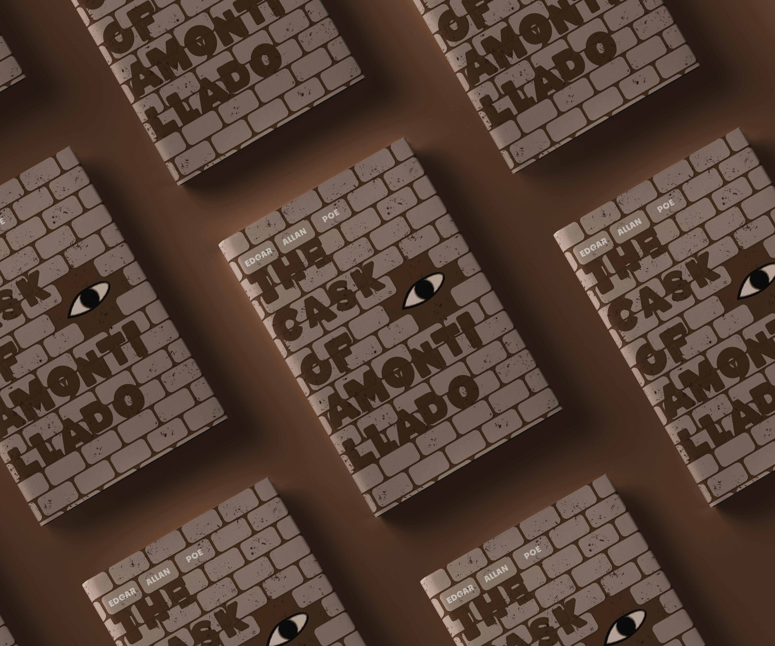 The Cask of Amontillado cover pattern mock up