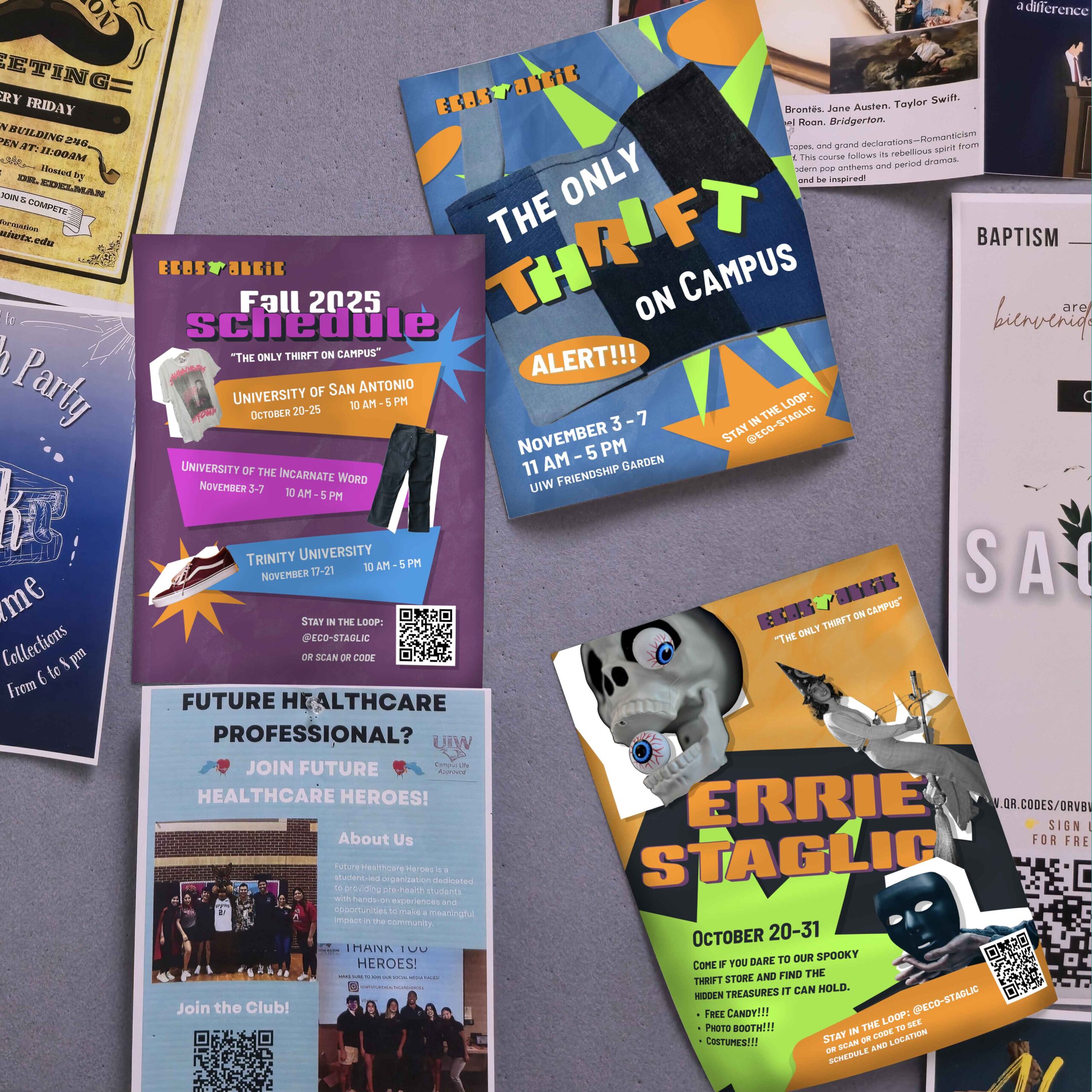Ecostalgic flyers mock up
