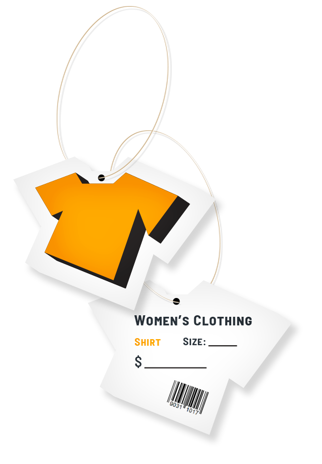 Ecostalgic price tag orange